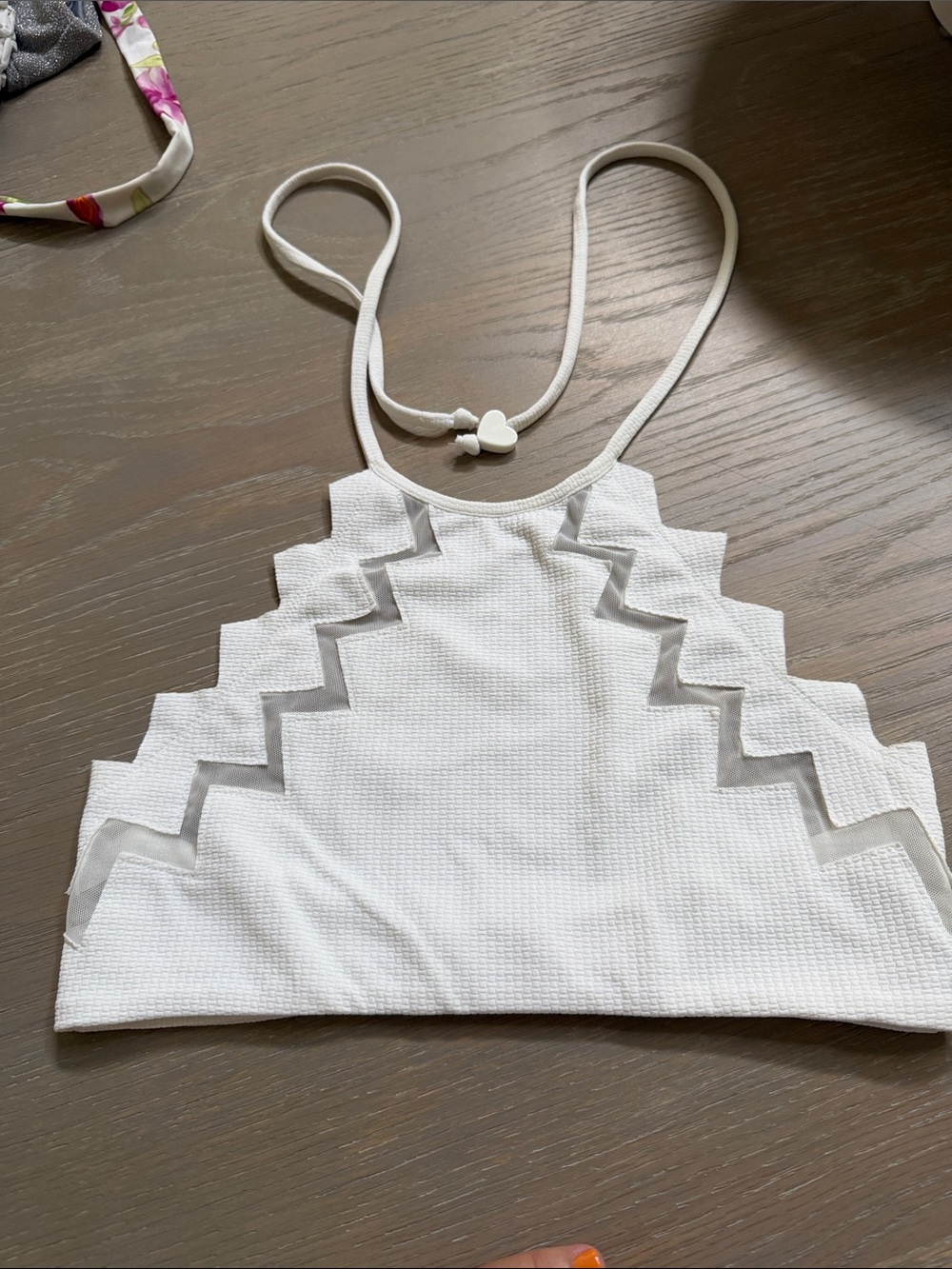Marysia White bikini halter top
